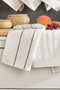 Aucune Juego de 6 toallas de baño - 30 x 50 cm - Crema